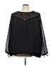 Torrid 100% Polyester Black 3/4 Sleeve Blouse Size 3X Plus (3) - photo 1