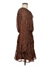 Fable 100% Polyester Animal Print Brown Casual Dress Size M - photo 4