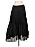 Max Studio 100% Polyester Solid Black Formal Skirt Size L - photo 2