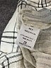 Korye 100% Cotton Checkered-gingham Ivory 3/4 Sleeve Button-Down Shirt Size 2X - photo 8