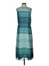Pendleton 100% Polyester Print Teal Casual Dress Size 10 (petite) - photo 1