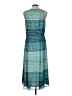 Pendleton 100% Polyester Print Teal Casual Dress Size 10 (petite) - photo 2