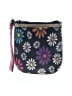 Unbranded Floral Black Gold Wristlet One size - photo 1