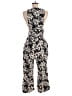 ASOS 100% Polyester Animal Print Black Jumpsuit Size 6 - photo 2