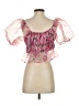 J by Joie 100% Polyester Pink Short Sleeve Blouse Size S - photo 2