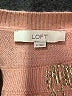 Ann Taylor LOFT Metallic Pink Pullover Sweater Size M - photo 7
