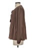DR2 100% Polyester Brown Long Sleeve Blouse Size S - photo 5