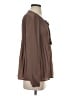 DR2 100% Polyester Brown Long Sleeve Blouse Size S - photo 4