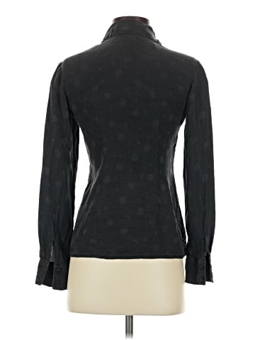 Tucker Long Sleeve Silk Top (view 2)