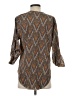 Assorted Brands 100% Polyester Chevron-herringbone Brown 3/4 Sleeve Blouse Size S - photo 2