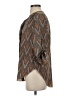 Assorted Brands 100% Polyester Chevron-herringbone Brown 3/4 Sleeve Blouse Size S - photo 5