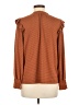 Kaileigh Brown Long Sleeve Blouse Size M - photo 2