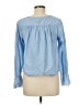 Joie 100% Cotton Blue Long Sleeve Blouse Size M - photo 2