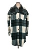 Marled by Reunited 100% Polyester Plaid Teal Coat Size S - photo 1