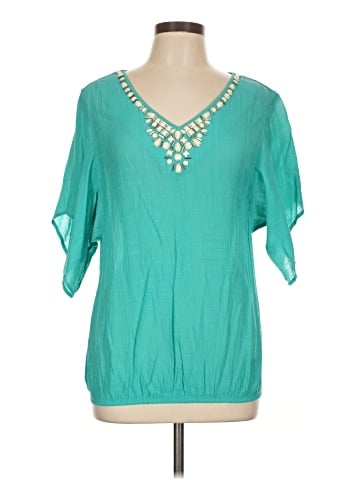 DressBarn Short Sleeve Blouse (view 1)