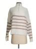 MNG Stripes Ivory Pullover Sweater Size XS - photo 1