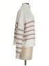 MNG Stripes Ivory Pullover Sweater Size XS - photo 4