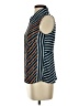CAbi 100% Polyester Floral Stripes Blue Sleeveless Blouse Size XXS - photo 5