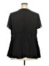 Torrid 100% Polyester Black Short Sleeve Blouse Size 2X Plus (2) - photo 2