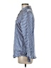 Rouge 100% Polyester Polka Dots Blue Long Sleeve Blouse Size M - photo 5