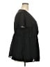 Torrid 100% Polyester Black Short Sleeve Blouse Size 2X Plus (2) - photo 4