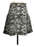 Theory Graphic Silver Casual Skirt Size S - photo 1