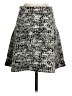 Theory Graphic Silver Casual Skirt Size S - photo 2