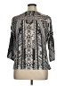 One World Gray 3/4 Sleeve Blouse Size XL - photo 2