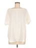 Ann Taylor 100% Polyester Ivory Short Sleeve Blouse Size M - photo 1
