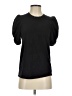 A.L.C. 100% Cotton Black Short Sleeve Turtleneck Size S - photo 1