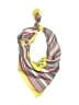 Unbranded Stripes Yellow Pink Scarf One size - photo 1