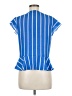 WAYF Blue Short Sleeve Blouse Size M - photo 2