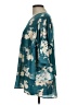 New Directions Teal 3/4 Sleeve Blouse Size L - photo 5