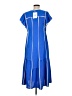 Assorted Brands 100% Polyester Blue Casual Dress Size M - photo 2