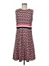 Studio One Chevron-herringbone Red Casual Dress Size 8 - photo 1