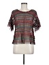 Maeve 100% Nylon Silver Short Sleeve Top Size M - photo 1
