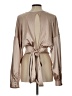 Glam Metallic Tan Long Sleeve Blouse Size L - photo 2