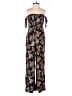 Mi ami 100% Rayon Floral Black Jumpsuit Size XXS - photo 1