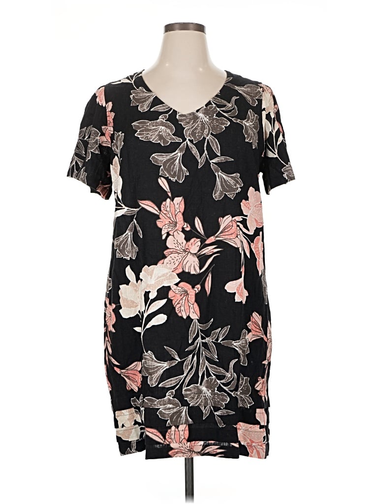 Pre-owned Originality Casual Dress In Black
