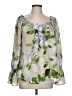 Melissa Paige 100% Polyester Green 3/4 Sleeve Blouse Size L - photo 1