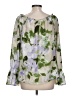 Melissa Paige 100% Polyester Green 3/4 Sleeve Blouse Size L - photo 2