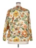 Shein Curve 100% Polyester Floral Gold Pullover Sweater Size 18 Plus (3) - photo 2
