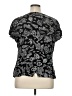 Assorted Brands 100% Rayon Paisley Black Short Sleeve Blouse Size 1X - photo 2