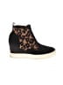 Mia Animal Print Black Sneakers Size 7 - photo 1