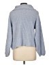 Harlow & Rose 100% Polyester Solid Blue Turtleneck Sweater Size L - photo 2