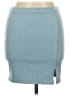 Papaya Solid Blue Casual Skirt Size L - photo 1