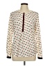 Talbots 100% Polyester Ivory Long Sleeve Blouse Size 10 - photo 1