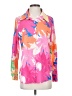 Unbranded Print Pink Long Sleeve Blouse Size S - photo 1