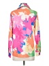 Unbranded Print Pink Long Sleeve Blouse Size S - photo 2