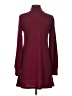 BCBGeneration Solid Burgundy Casual Dress Size S - photo 2